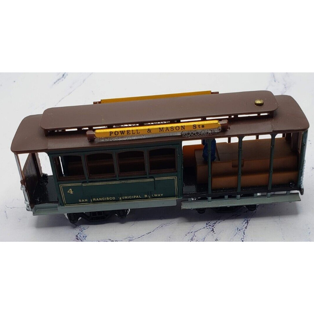 Vintage San Francisco Railway #4 Powell & Mason HO Scale Cable Car